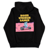 BIGGER. STRONGER. SADDER. (Black Comfy Hoodie)