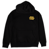 BIGGER. STRONGER. SADDER. (Black Comfy Hoodie)