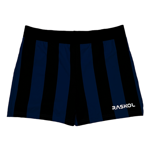 RASKOL Blue Striped Bodybuilding Compression Shorts