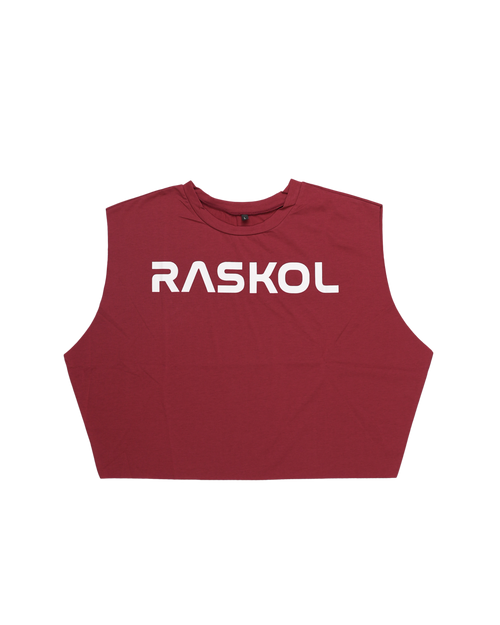 RASKOL Retro Cutoff Tank Top (BURGUNDY)