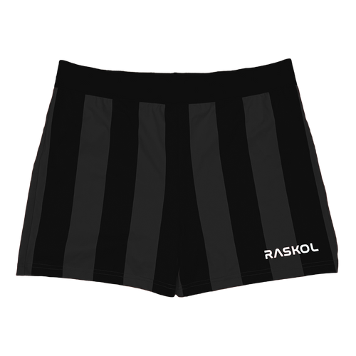 RASKOL Charcoal Striped Bodybuilding Compression Shorts