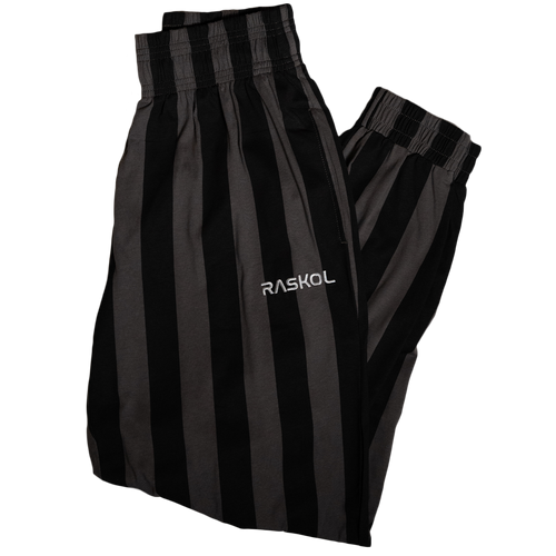 DUMP COVER 2.0 (STRIPED CHARCOAL Parachute Pants)