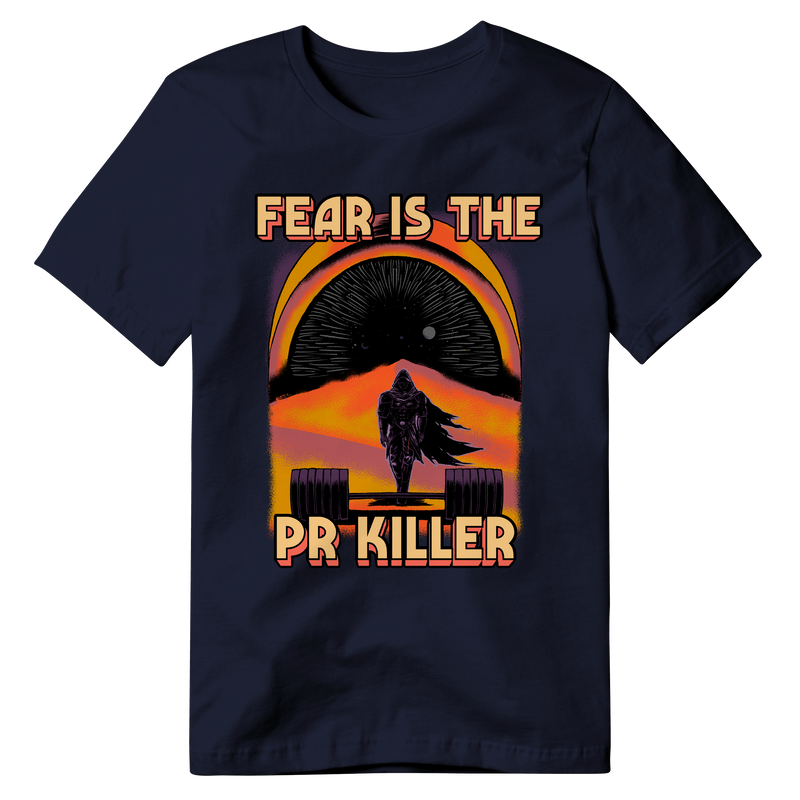 FEAR Is The PR Killer (NAVY BLUE PREMIUM OVERSIZED TEE)