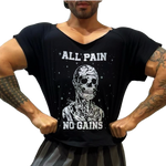 All Pain. No Gains (RETRO RAG TOP)