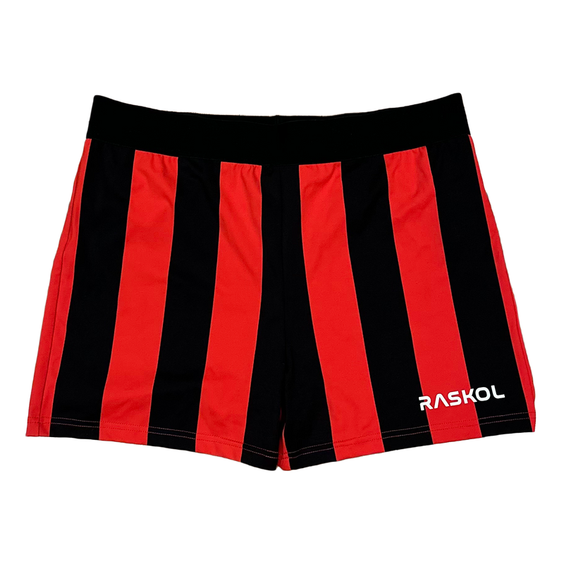 RASKOL Red Striped Bodybuilding Compression Shorts