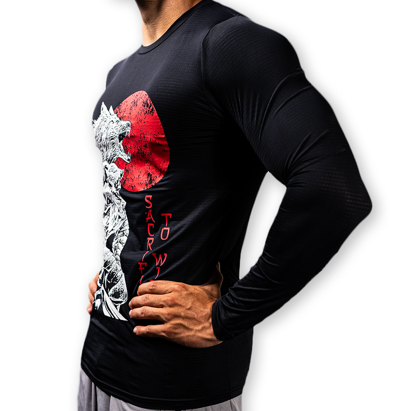 Sacrifice To Win MUSCLE TEE LONG SLEEVE (LIMITED EDITION) *Read Size Chart*