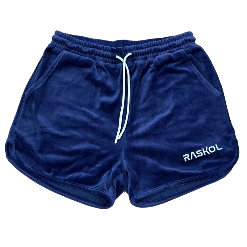 RASKOL Royal Blue Velour Shorts (LIMITED EDITION)