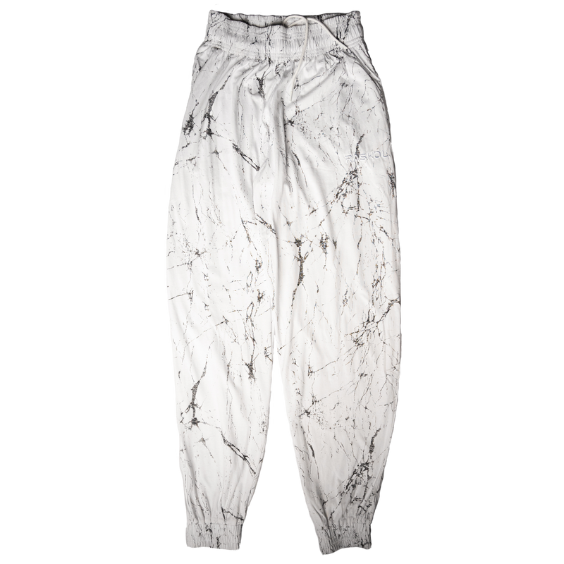 DUMP COVER 2.0 (WHITE MARBLE Parachute Pants)