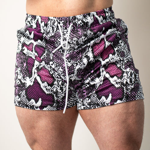 WHITE SNAKE APEX Bodybuilding Shorts