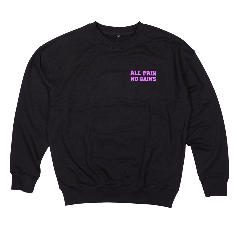 All Pain. No Gains (Black Crewneck)