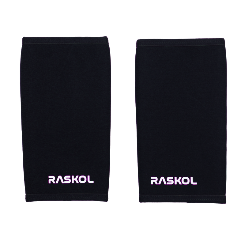 RASKOL 7mm KNEE SLEEVES (Competition Grade) *White Logo Edition*